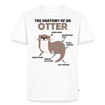 douce la loutre déclaration Anatomy of an Loutre - T-shirt Premium bio Homme - blanc - Devant - Nico (187cm)