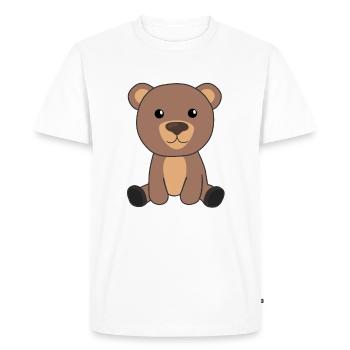 Bear Bear Cute Animals Kids Baby Bear - Men's Premium Organic T-Shirt - white - Front - Nico (187cm)