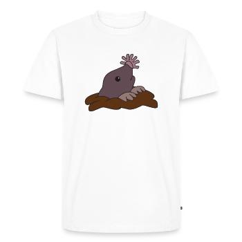 Star Mole Stars Mole Sweet Mole - Men's Premium Organic T-Shirt - white - Front - Nico (187cm)
