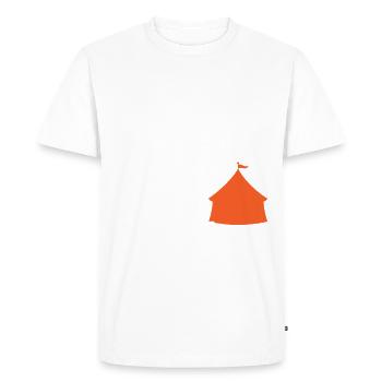 Little Hero - Tente de cirque Sweet Carnival - T-shirt Premium bio Homme - blanc - Devant - Nico (187cm)