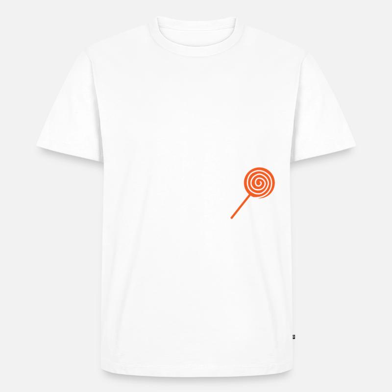 Kleiner Held - Süßes Essen Lollipop - Männer Premium Bio T-Shirt - undefined
