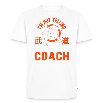 I Don't Scream - MMA Coach - Men's Premium Organic T-Shirt - white - Front - Nico (187cm)