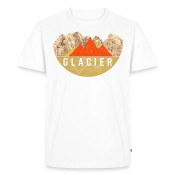Vendanges - Parc national des Glaciers - T-shirt Premium bio Homme - blanc - Devant - Nico (187cm)