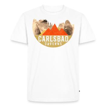 Vintage - Parc national des cavernes de Carlsbad - T-shirt Premium bio Homme - blanc - Devant - Nico (187cm)