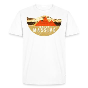 Vintages USA Randonnée - Massif montagneux - T-shirt Premium bio Homme - blanc - Devant - Nico (187cm)