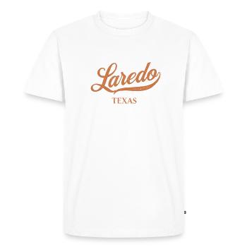 Retro USA Texas Vintage Laredo - T-shirt Premium bio Homme - blanc - Devant - Nico (187cm)