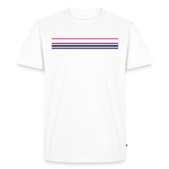Beware who hates - LGBTQ Gender Fluid - Men's Premium Organic T-Shirt - white - Front - Nico (187cm)