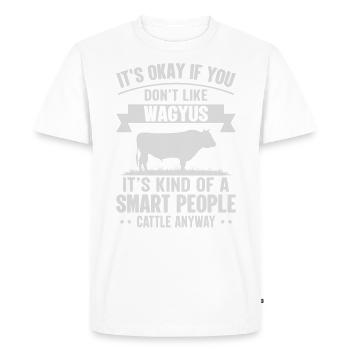 Personnes intelligentes - Kuh-Wagyus - T-shirt Premium bio Homme - blanc - Devant - Nico (187cm)