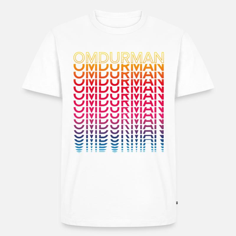 Retro Nostalgisch Stadt - Regenbogen Omdurman - Männer Premium Bio T-Shirt - undefined