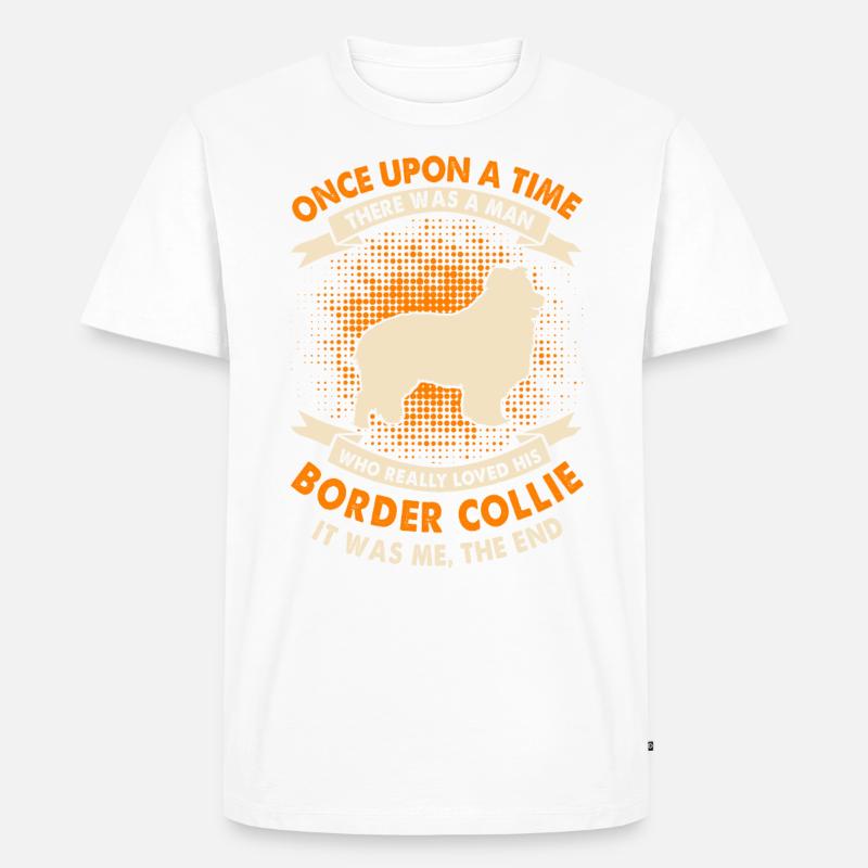 Es War Einmal - Border-Collie - Männer Premium Bio T-Shirt - undefined