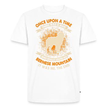 Once upon a time - Berner Berg - Men's Premium Organic T-Shirt - white - Front - Nico (187cm)