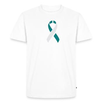 Cervical Cancer Awareness Awareness - Men's Premium Organic T-Shirt - white - Front - Nico (187cm)