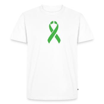 Sensitization of Bänderkidney disease - Men's Premium Organic T-Shirt - white - Front - Nico (187cm)