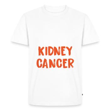 Plus dur que le cancer du rein - T-shirt Premium bio Homme - blanc - Devant - Nico (187cm)