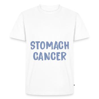 Plus dur que le cancer de l’estomac - T-shirt Premium bio Homme - blanc - Devant - Nico (187cm)