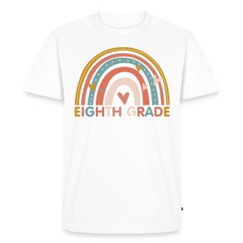 Teacher - Year 8th Eighth Grade - Men's Premium Organic T-Shirt - white - Front - Nico (187cm)