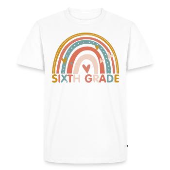 Enseignant - Année 6e Année Sixième Année - T-shirt Premium bio Homme - blanc - Devant - Nico (187cm)