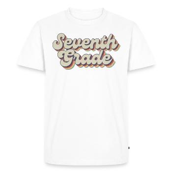 Boho Rainbow - Enseignant de la septième année - T-shirt Premium bio Homme - blanc - Devant - Nico (187cm)