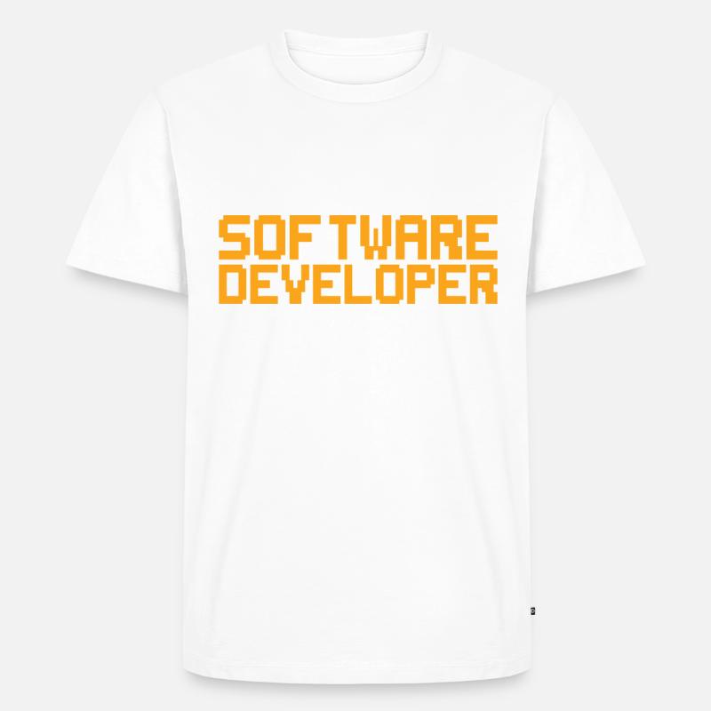 Stupid - Software Developer - Men's Premium Organic T-Shirt - undefined