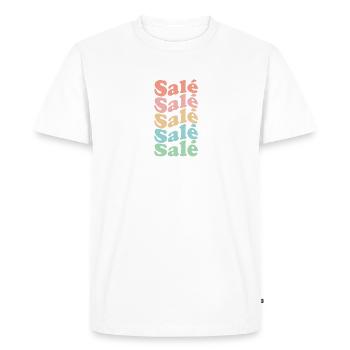 Vintage 70s Hippie Morocco City - Rétro Salé - T-shirt Premium bio Homme - blanc - Devant - Nico (187cm)