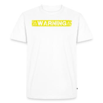 En parlant de berger belge - T-shirt Premium bio Homme - blanc - Devant - Nico (187cm)