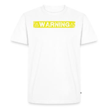Parler du maltais - T-shirt Premium bio Homme - blanc - Devant - Nico (187cm)