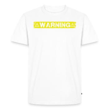 Parler de sang chaud - T-shirt Premium bio Homme - blanc - Devant - Nico (187cm)