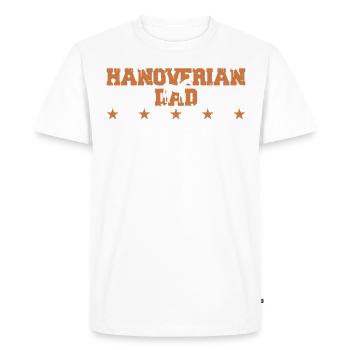 Pferdedad - Hanoverian - Men's Premium Organic T-Shirt - white - Front - Nico (187cm)