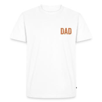 Papa - Automotive Engineer - Men's Premium Organic T-Shirt - white - Front - Nico (187cm)