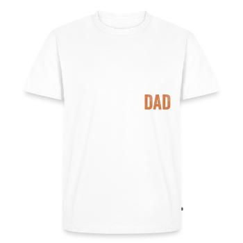 Papa - Ingénieur Données - T-shirt Premium bio Homme - blanc - Devant - Nico (187cm)