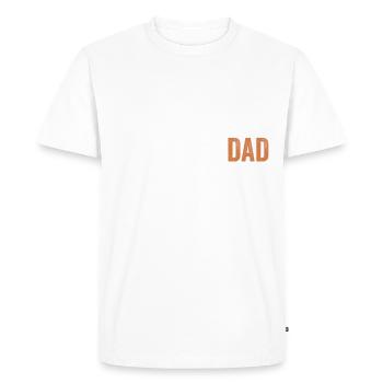 Père - Ingénieur géologique des mines - T-shirt Premium bio Homme - blanc - Devant - Nico (187cm)