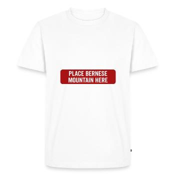 Emotional - Dog Bernse Berg - Men's Premium Organic T-Shirt - white - Front - Nico (187cm)