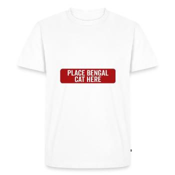 Émotionnel - Chat du Bengale - T-shirt Premium bio Homme - blanc - Devant - Nico (187cm)