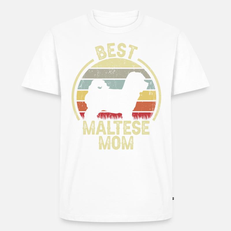 Hundemutter - Maltesisch - Männer Premium Bio T-Shirt - undefined