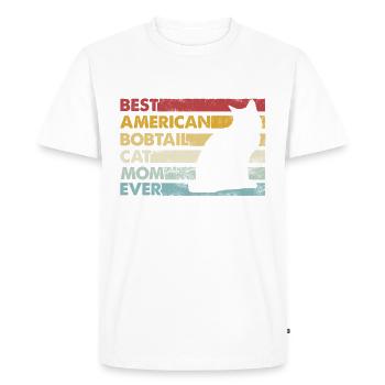 Meilleure mère de tous les temps - American Bobtail Cat - T-shirt Premium bio Homme - blanc - Devant - Nico (187cm)