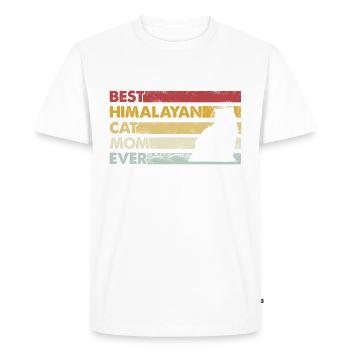 Best Mother Ever - Himalayan Cat - Men's Premium Organic T-Shirt - white - Front - Nico (187cm)