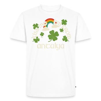 Embrasse-moi - Saint-Patrick Antalya - T-shirt Premium bio Homme - blanc - Devant - Nico (187cm)