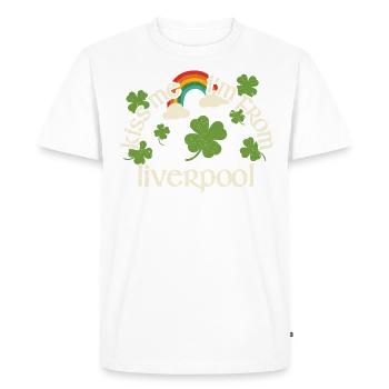 Kiss Me - Saint-Patrick Liverpool - T-shirt Premium bio Homme - blanc - Devant - Nico (187cm)