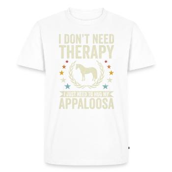 Pas besoin de thérapie - Appaloosa - T-shirt Premium bio Homme - blanc - Devant - Nico (187cm)