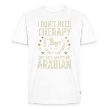 Don't need therapy - Arabic - Men's Premium Organic T-Shirt - white - Front - Nico (187cm)