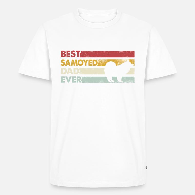 Bester Vater Aller Zeiten - Samojede - Männer Premium Bio T-Shirt - undefined