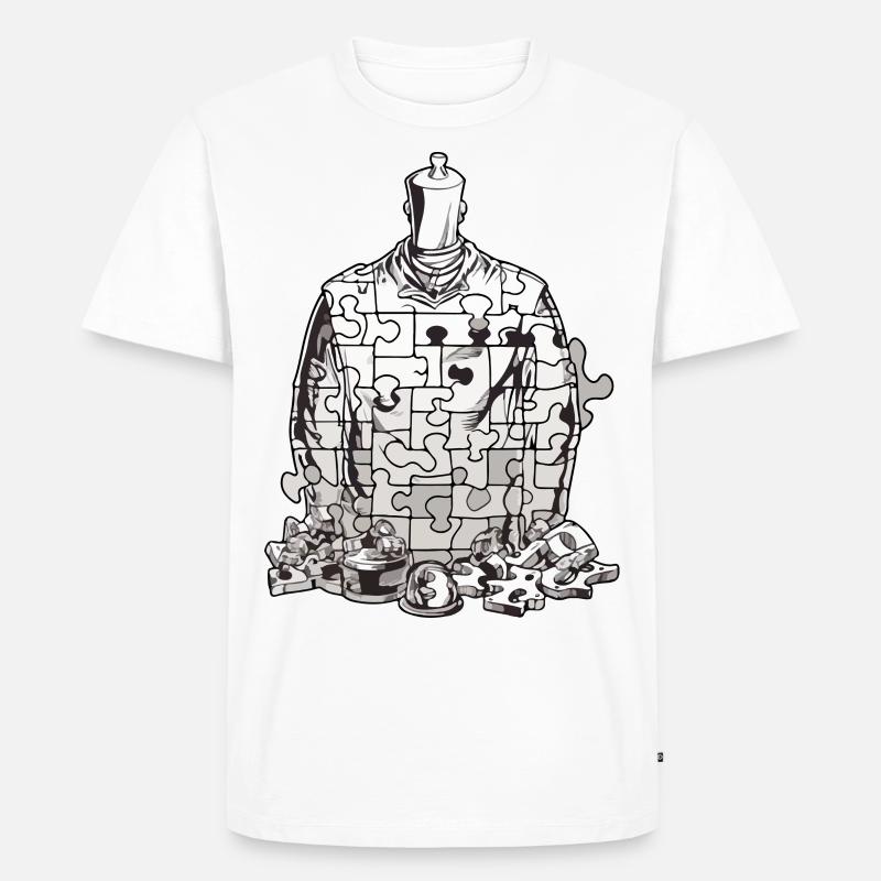 Pull puzzle - Men's Premium Organic T-Shirt - white