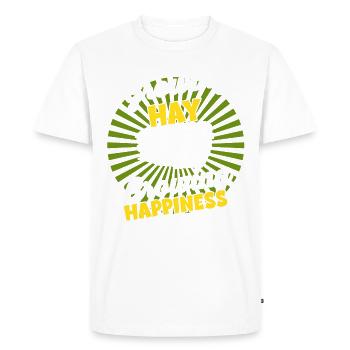Récolte en croissance - Farmer Harvest Hay - T-shirt Premium bio Homme - blanc - Devant - Nico (187cm)