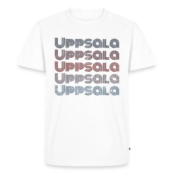 Vintage Sweden Town - Retro Uppsala - T-shirt Premium bio Homme - blanc - Devant - Nico (187cm)