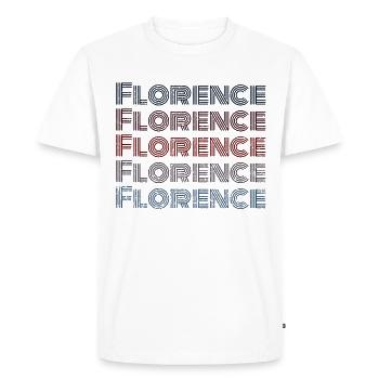 Vintage Italy City - Retro Florence - T-shirt Premium bio Homme - blanc - Devant - Nico (187cm)