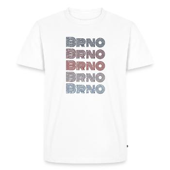 Vintage Czech Republic City - Retro Brno - T-shirt Premium bio Homme - blanc - Devant - Nico (187cm)