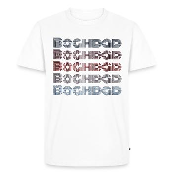 Vintage Iraq City - Retro Bagdad - T-shirt Premium bio Homme - blanc - Devant - Nico (187cm)