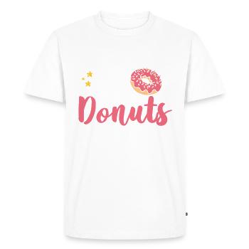 Will Be Running for Donuts - Fitness Life - Men's Premium Organic T-Shirt - white - Front - Nico (187cm)