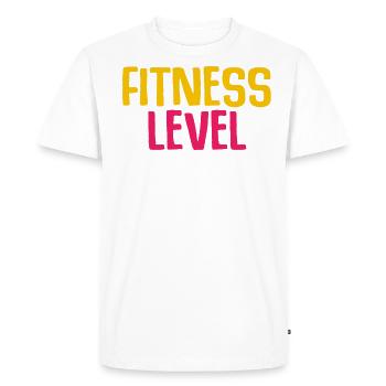 Shop Marathon - Women's Gym - Men's Premium Organic T-Shirt - white - Front - Nico (187cm)