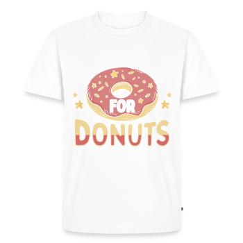 Becomes candid for donuts - Men's Premium Organic T-Shirt - white - Front - Nico (187cm)